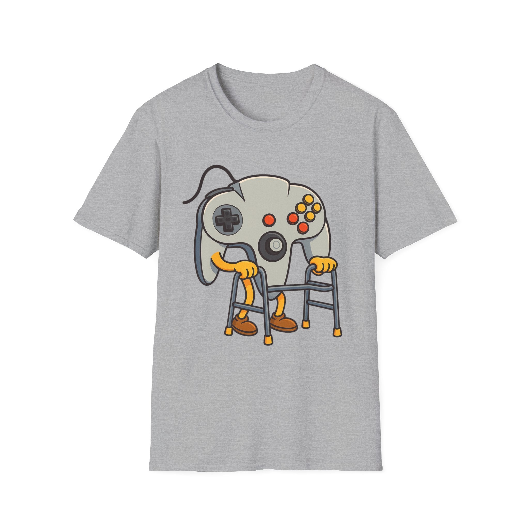 Retro Game Controller Elderly Cartoon T-Shirt