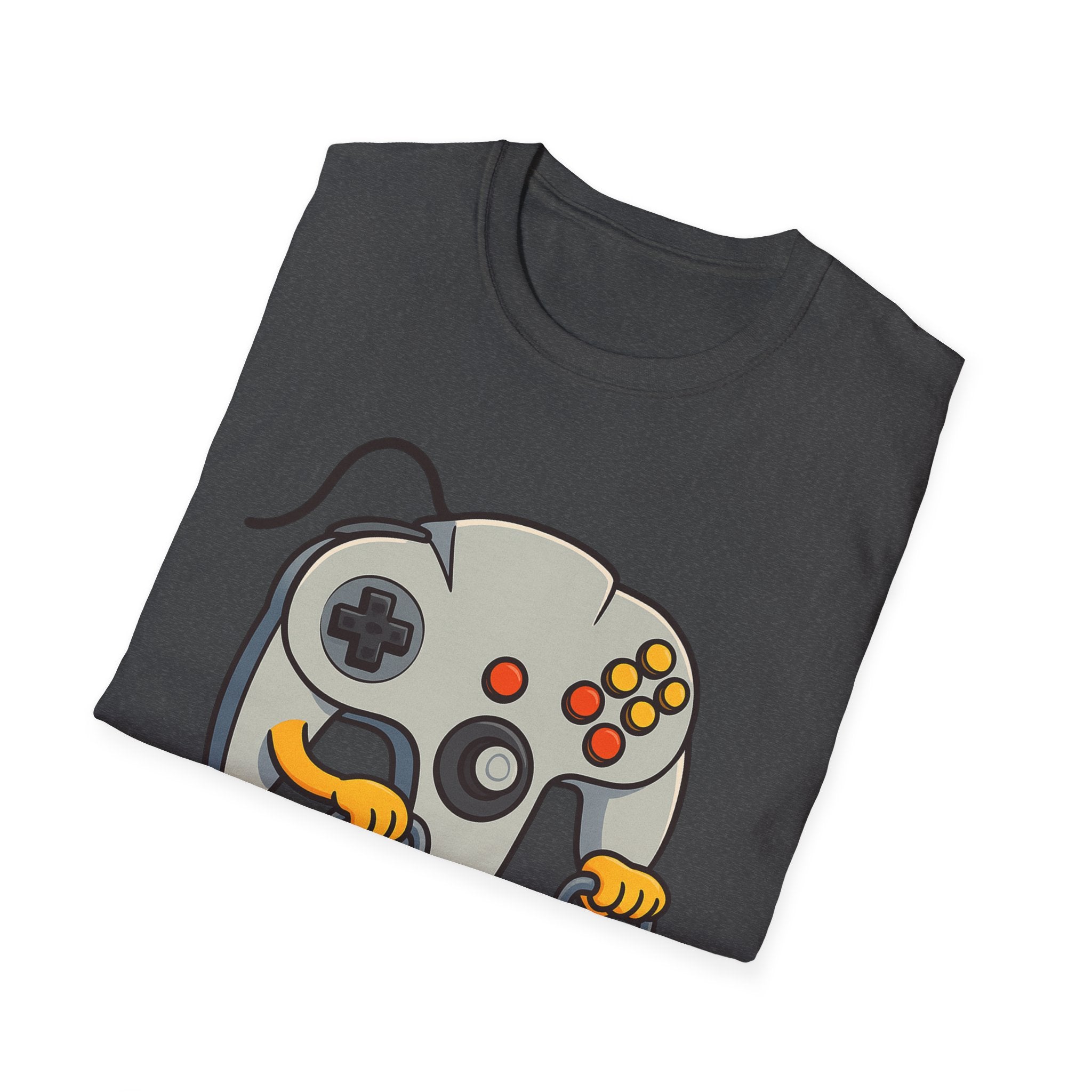 Retro Game Controller Elderly Cartoon T-Shirt