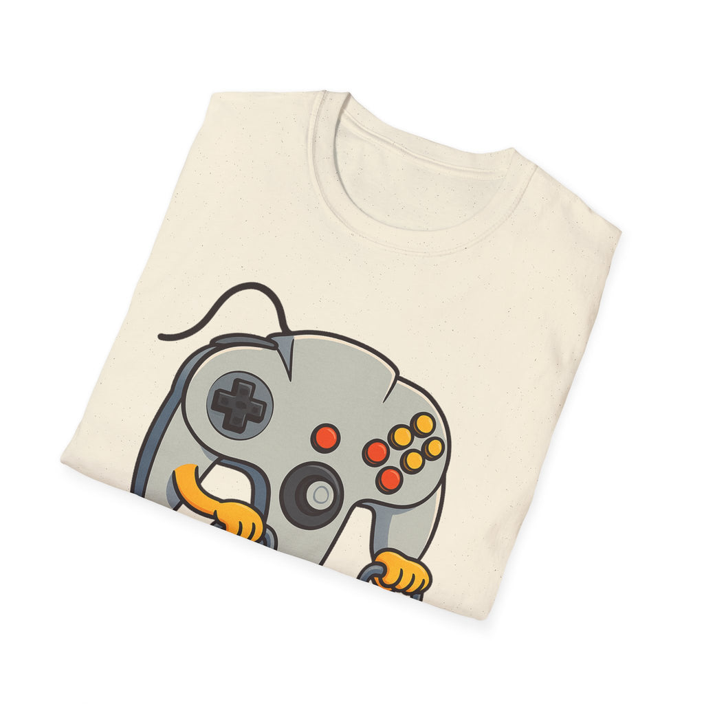 Retro Game Controller Elderly Cartoon T-Shirt