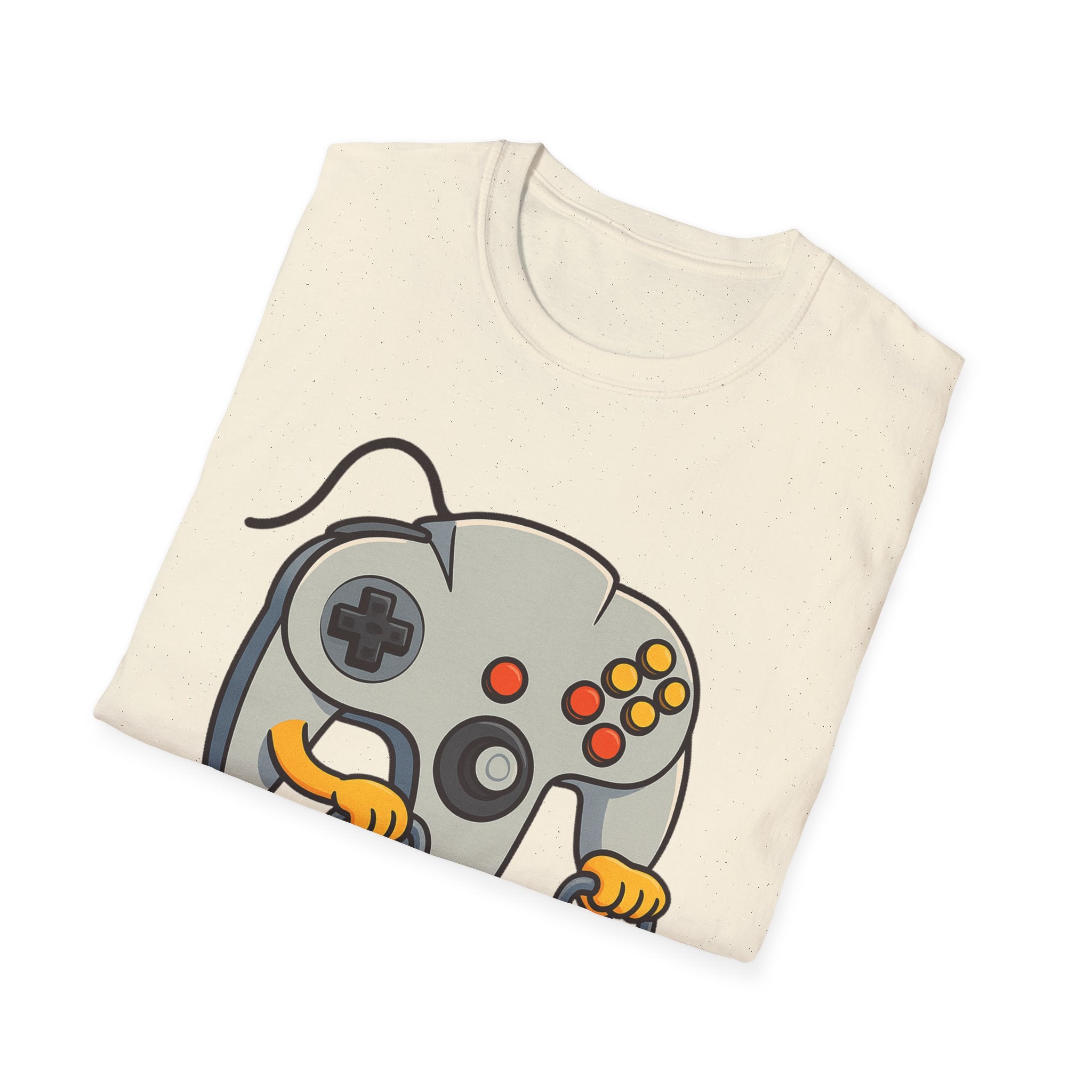 Retro Game Controller Elderly Cartoon T-Shirt