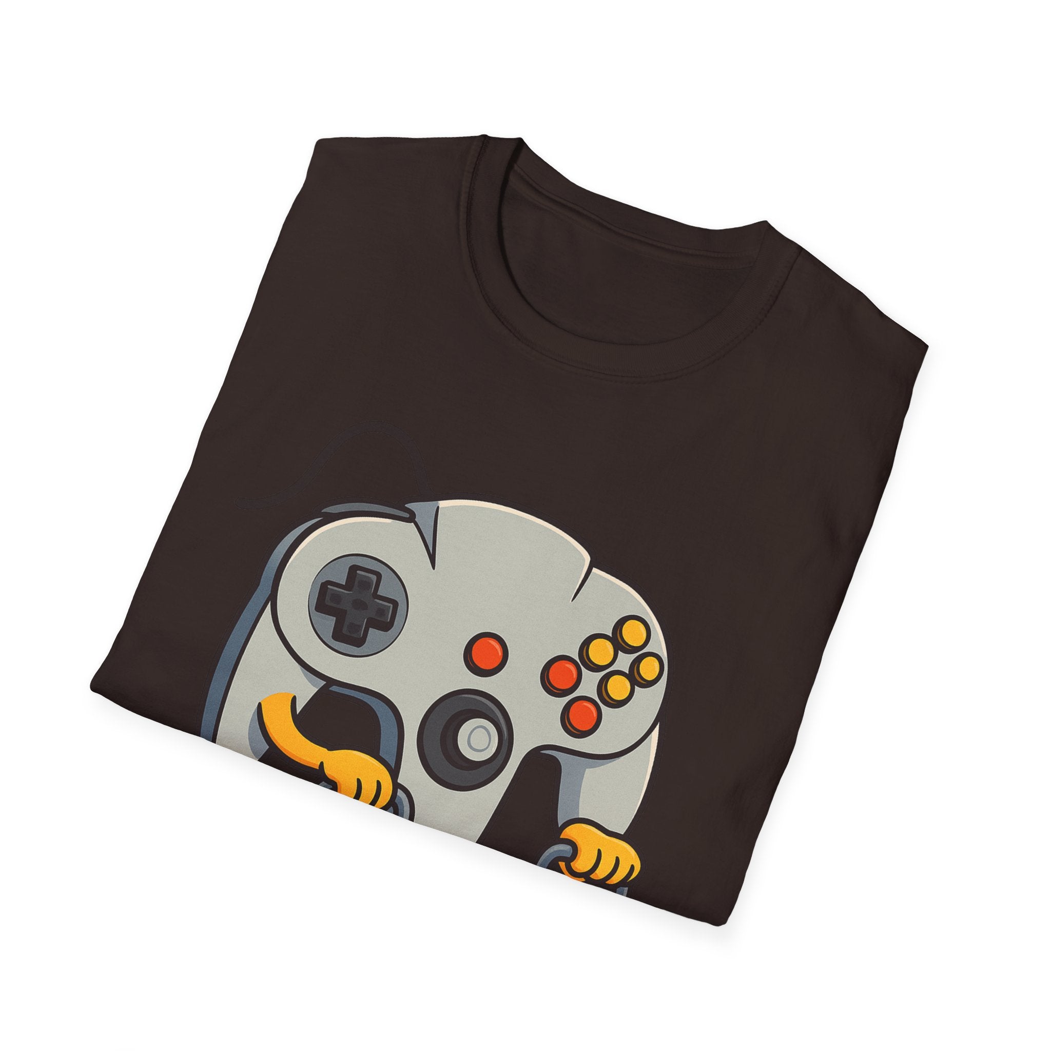 Retro Game Controller Elderly Cartoon T-Shirt
