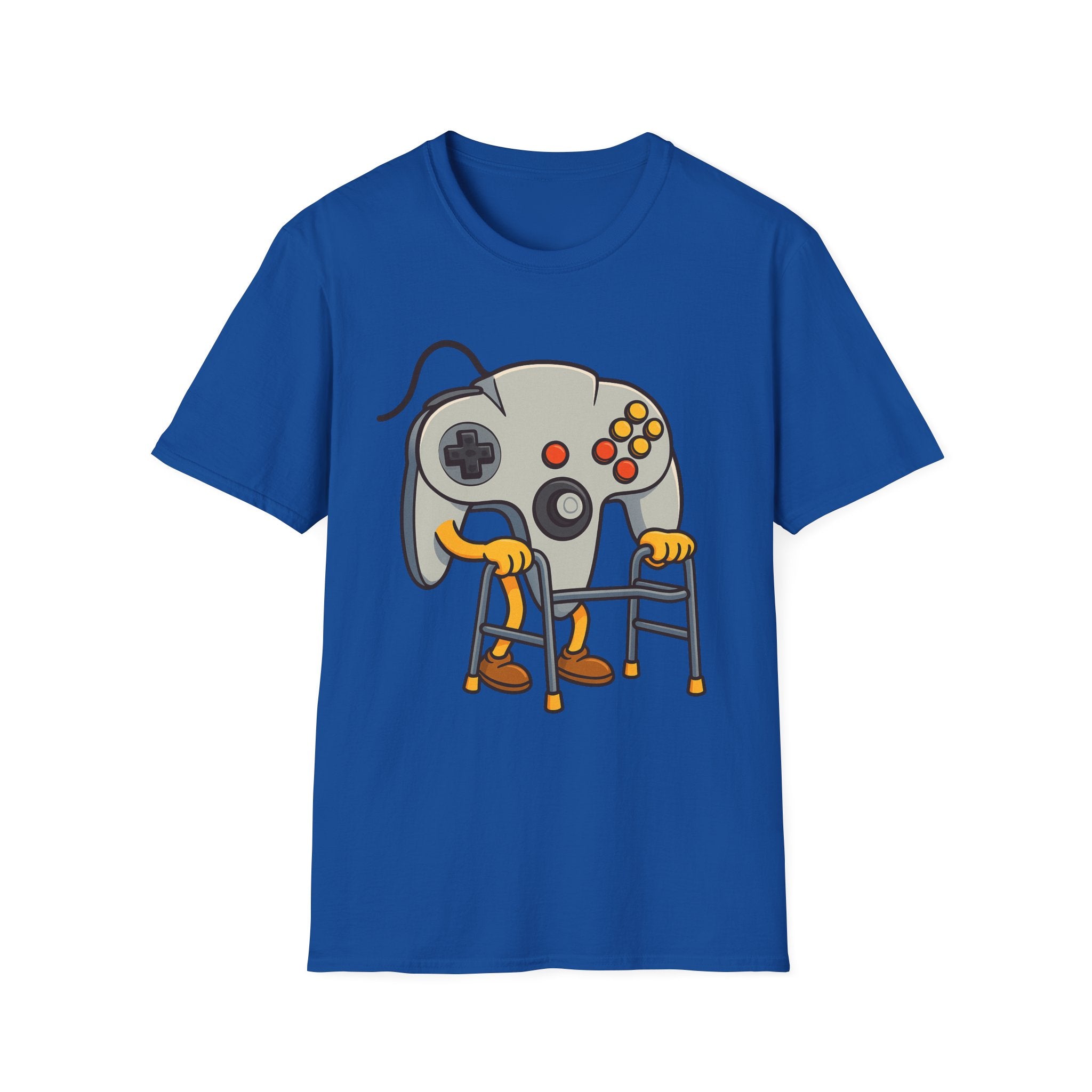 Retro Game Controller Elderly Cartoon T-Shirt