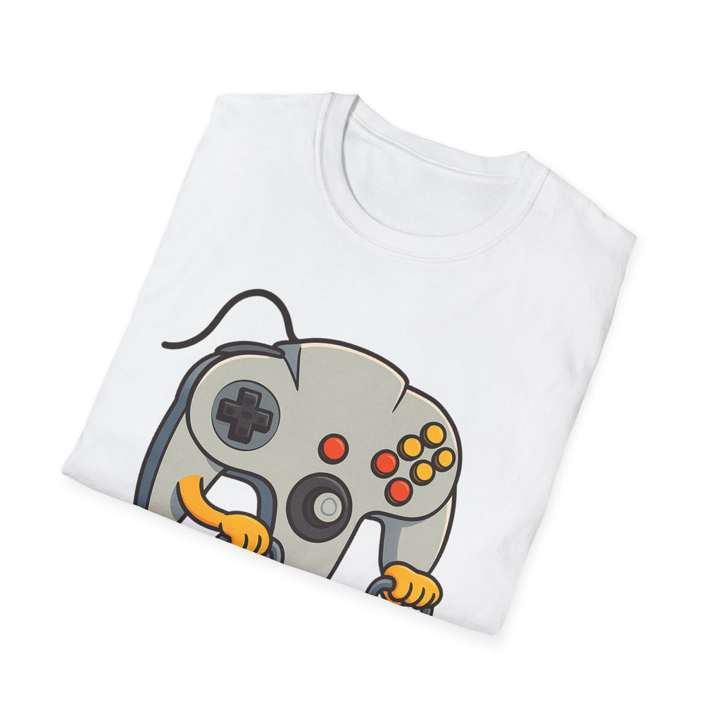 Retro Game Controller Elderly Cartoon T-Shirt