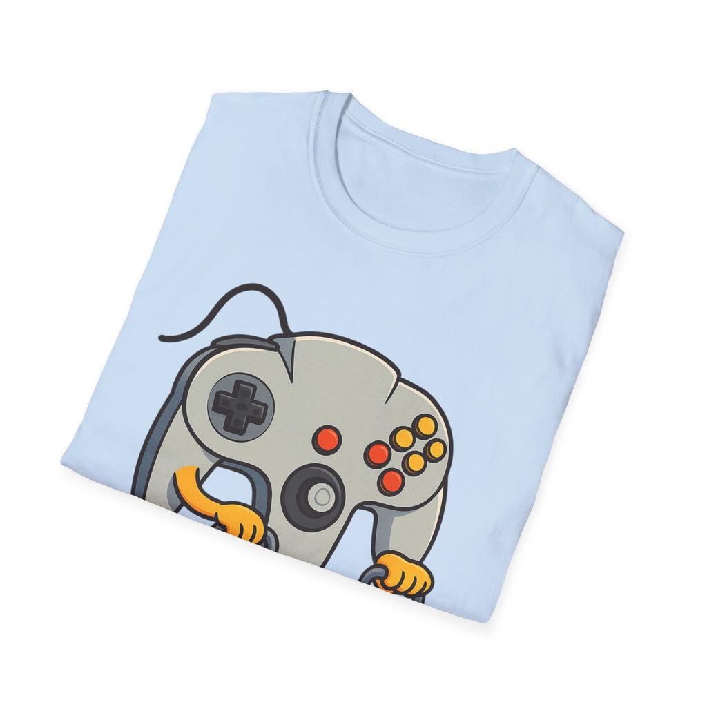 Retro Game Controller Elderly Cartoon T-Shirt