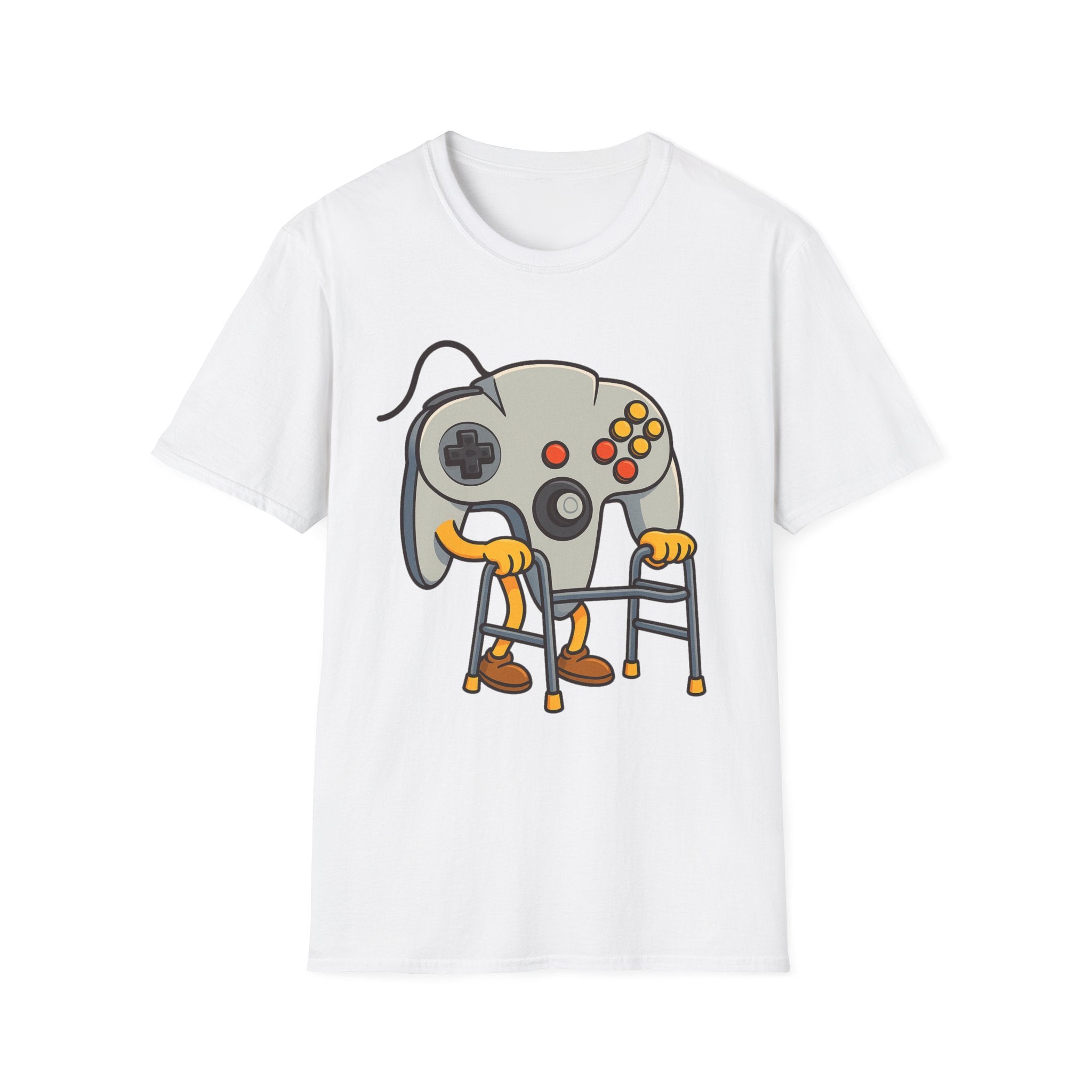 Retro Game Controller Elderly Cartoon T-Shirt