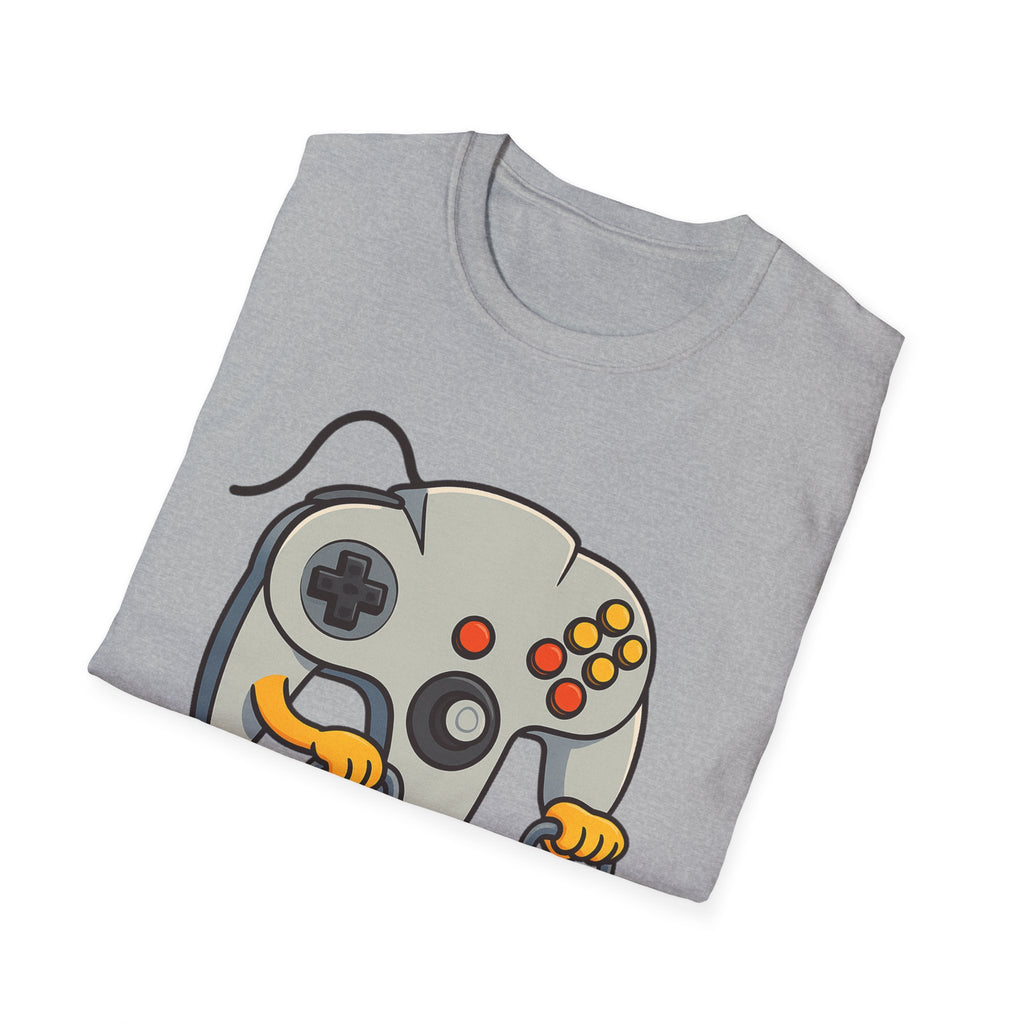 Retro Game Controller Elderly Cartoon T-Shirt