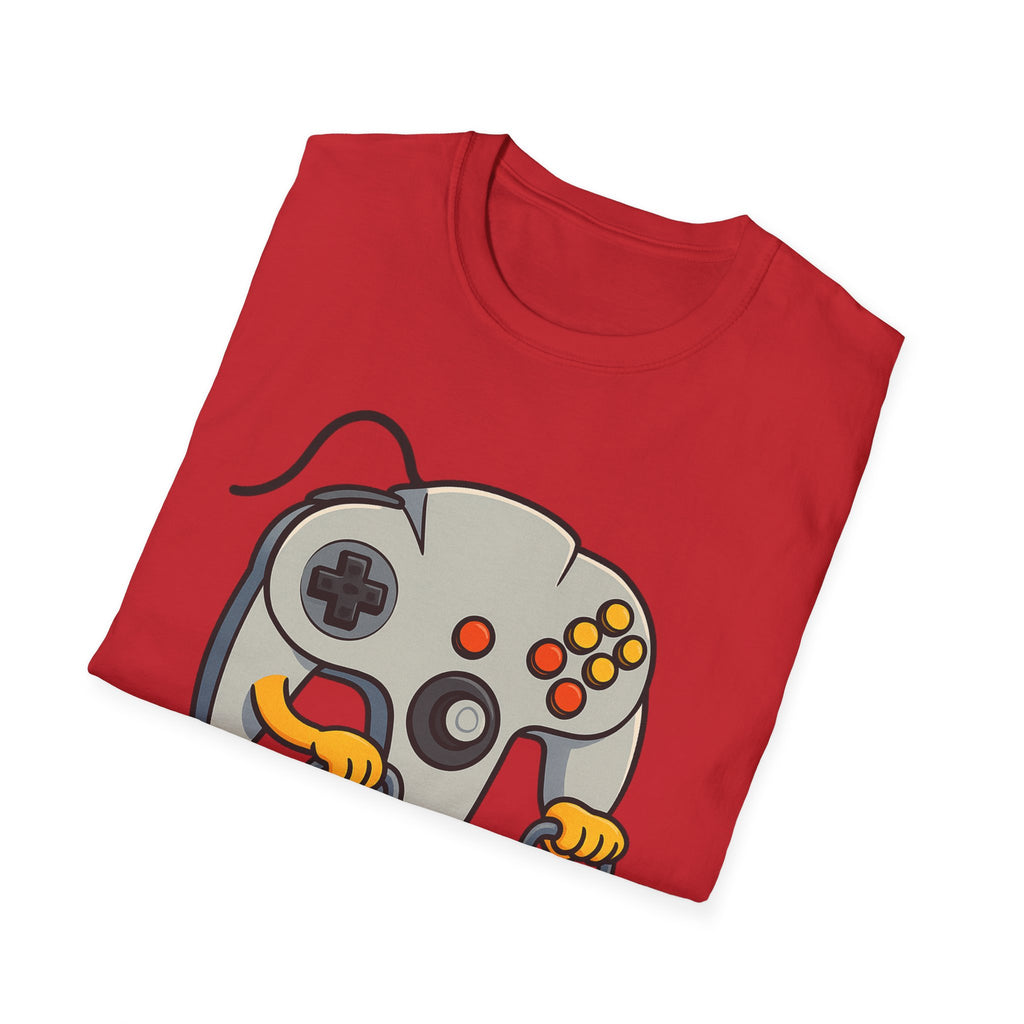 Retro Game Controller Elderly Cartoon T-Shirt