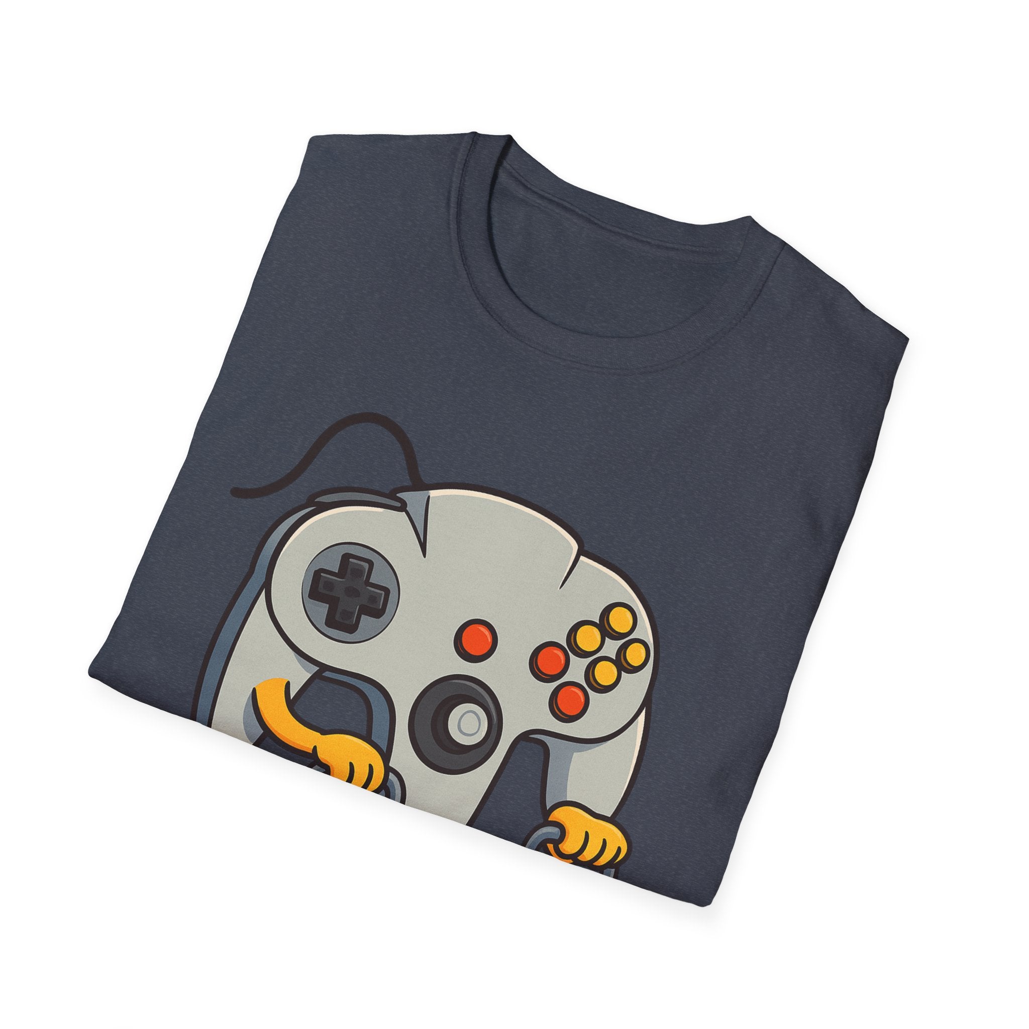 Retro Game Controller Elderly Cartoon T-Shirt