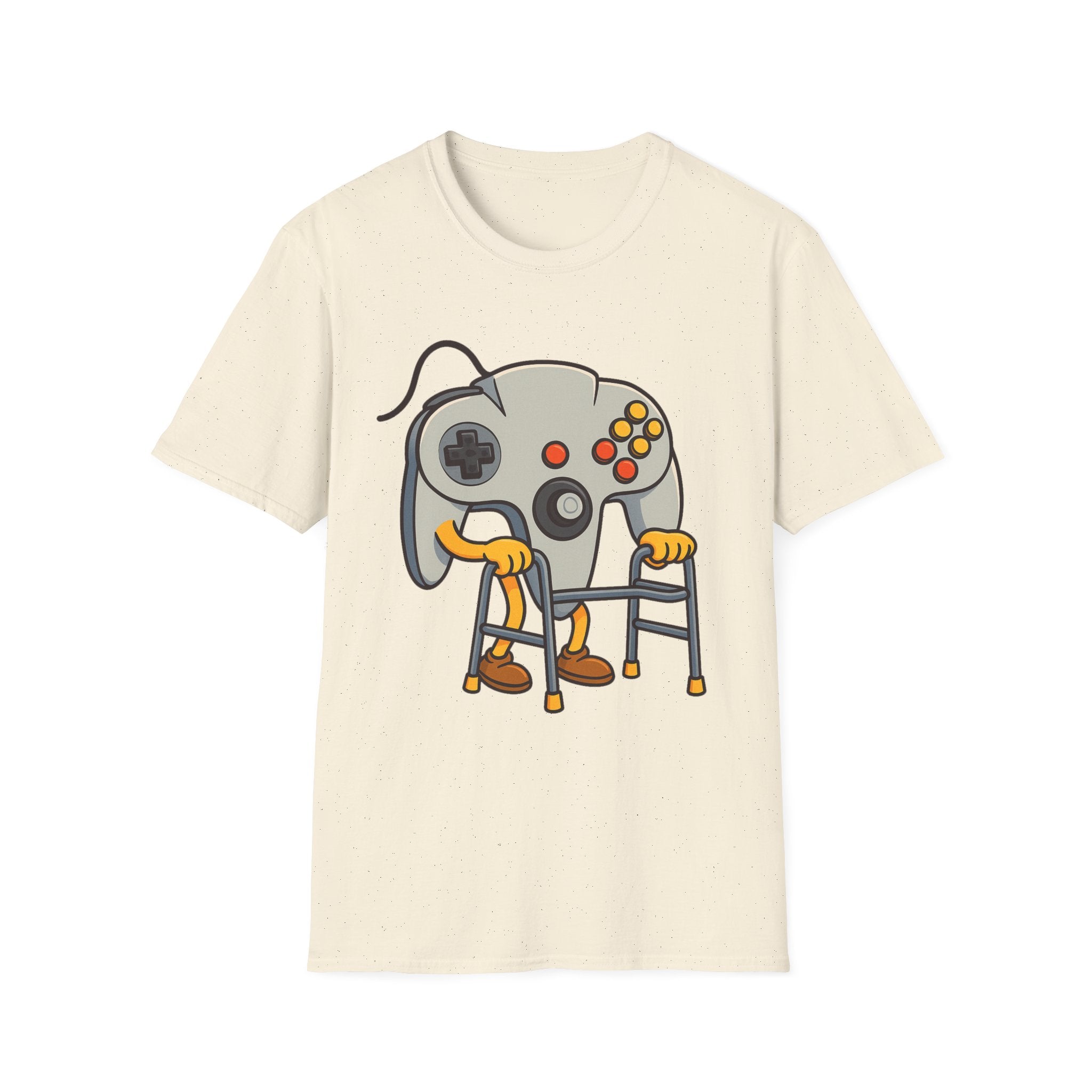 Retro Game Controller Elderly Cartoon T-Shirt