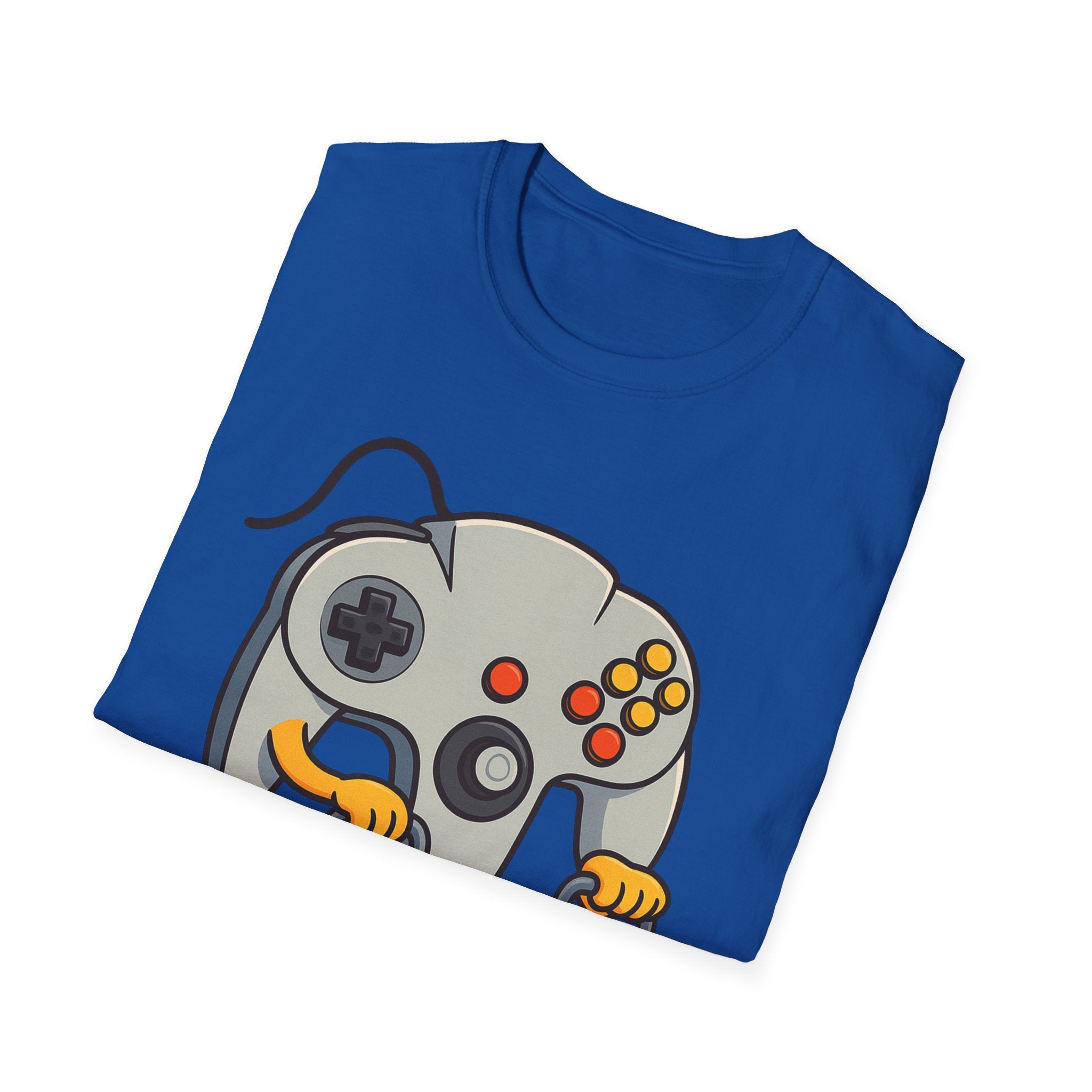 Retro Game Controller Elderly Cartoon T-Shirt