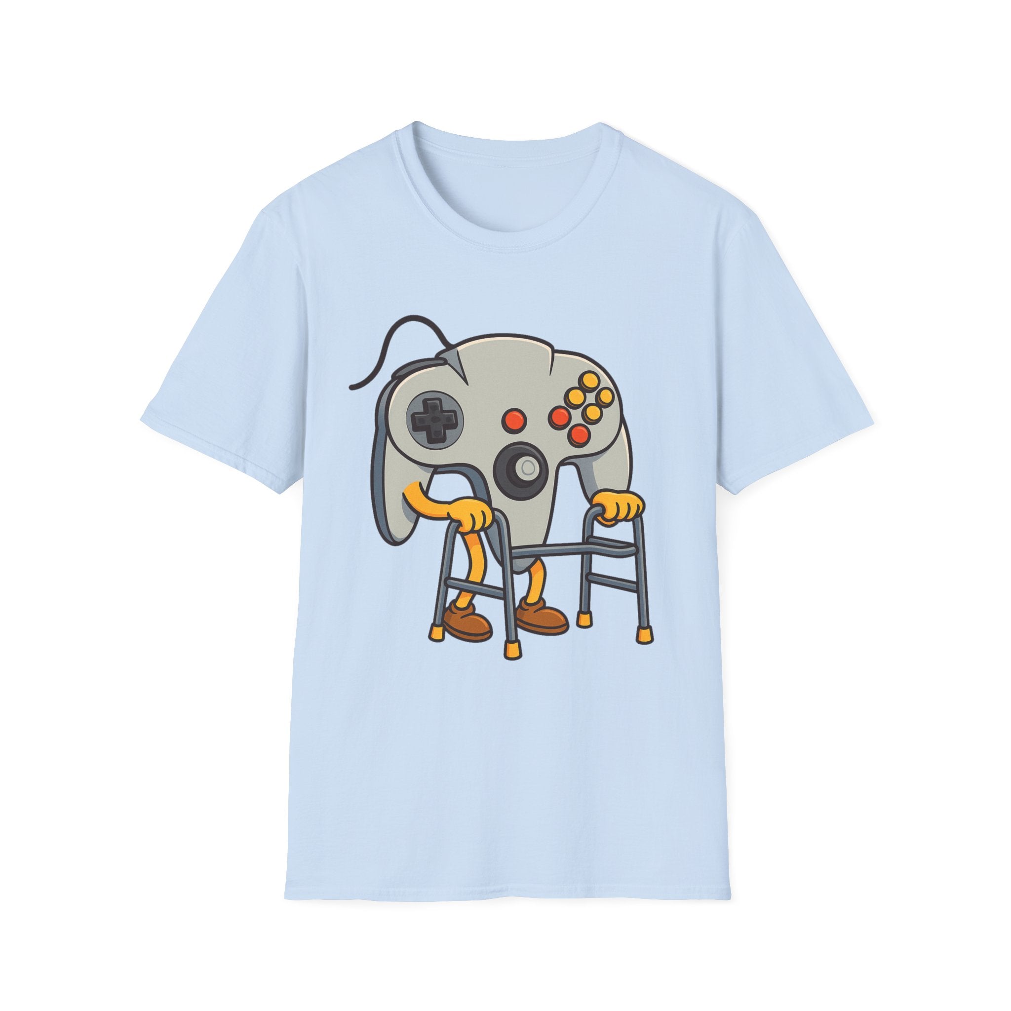 Retro Game Controller Elderly Cartoon T-Shirt
